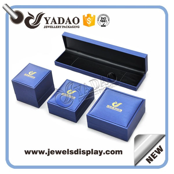 China Double edge luxury leather packaging box in custom size and color wholesale in good quality manufacturer