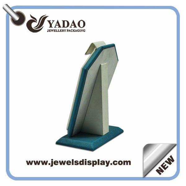 China Economic leather custom color and size one set of  jewelry display stand for rings,earrings and pendant exhibitor and presentation wholesale manufacturer