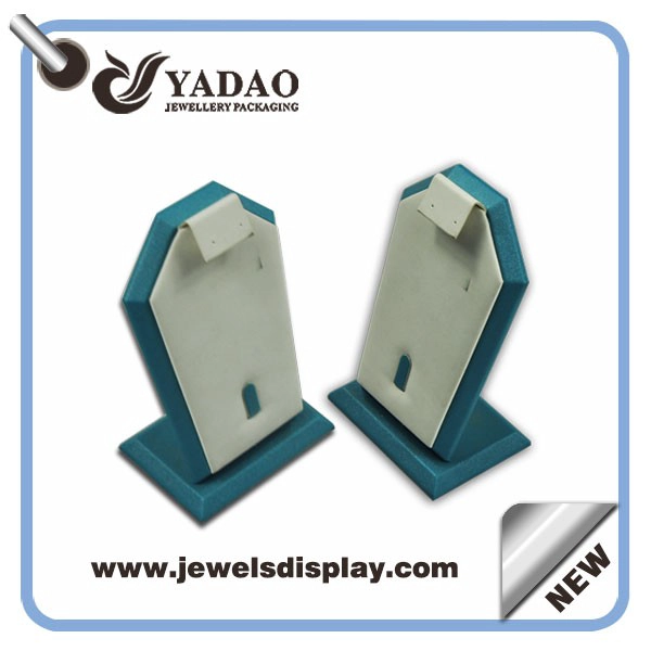 China Economic leather custom color and size one set of  jewelry display stand for rings,earrings and pendant exhibitor and presentation wholesale manufacturer