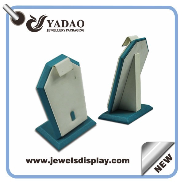 China Economic leather custom color and size one set of  jewelry display stand for rings,earrings and pendant exhibitor and presentation wholesale manufacturer