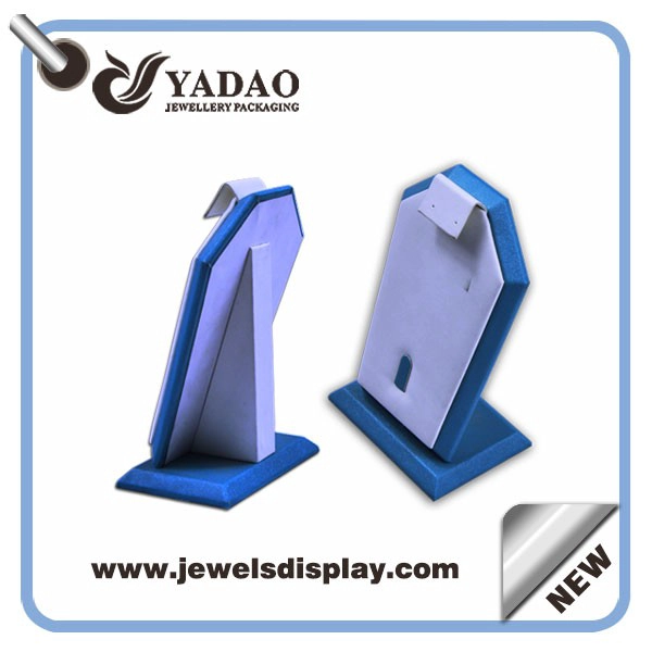 China Economic leather custom color and size one set of  jewelry display stand for rings,earrings and pendant exhibitor and presentation wholesale manufacturer