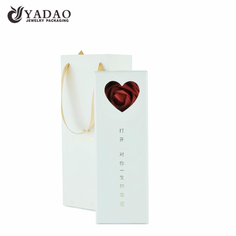 China Handmade Custom size/logo/color wholesale cardboard jewelry collection box for ring and pendant manufacturer