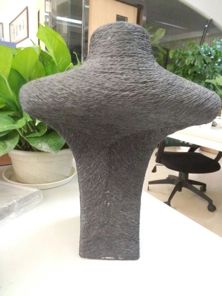 China Handmade Customized size of paper twine necklace display stand for jewelry display and exhibition used in jewelry shop necklace busts neck form manufacturer
