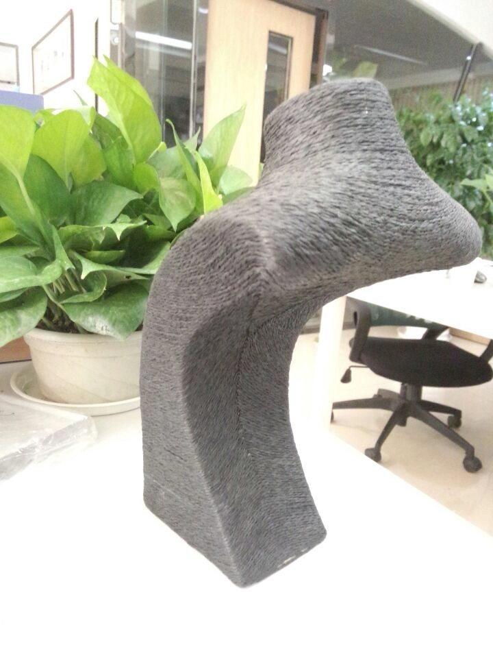 China Handmade Customized size of paper twine necklace display stand for jewelry display and exhibition used in jewelry shop necklace busts neck form manufacturer