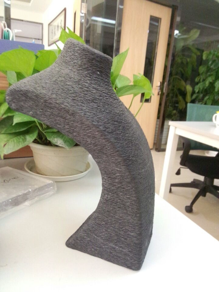 China Handmade Customized size of paper twine necklace display stand for jewelry display and exhibition used in jewelry shop necklace busts neck form manufacturer