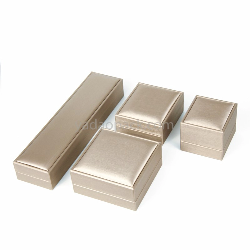China Hot-selling Custom size/logo/color wholesale leatherette fine jewelry packaging ring/pendant/bracelet boxes manufacturer