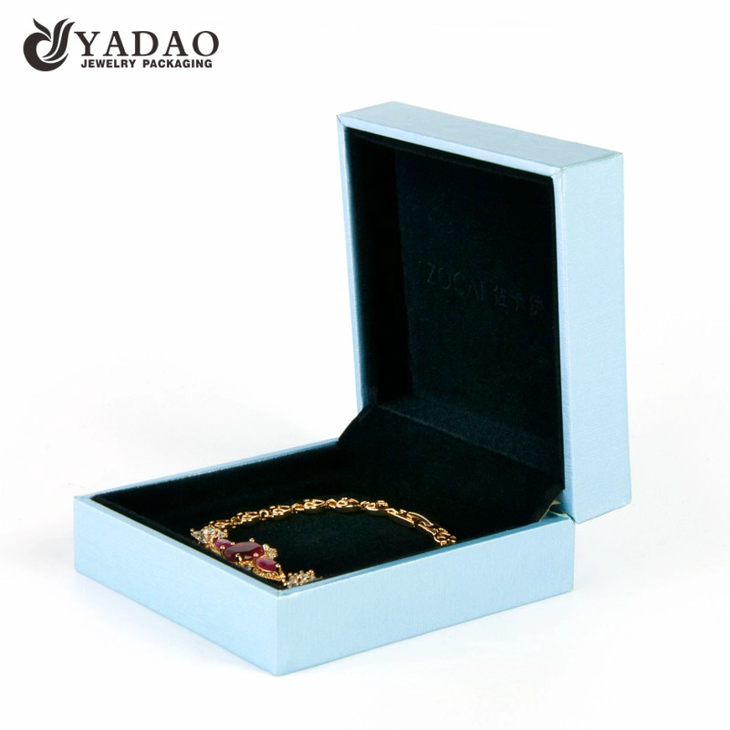 China Ins style new design customized elegance color jewelry box with logo printed for wedding gift and jewelry manufacturer