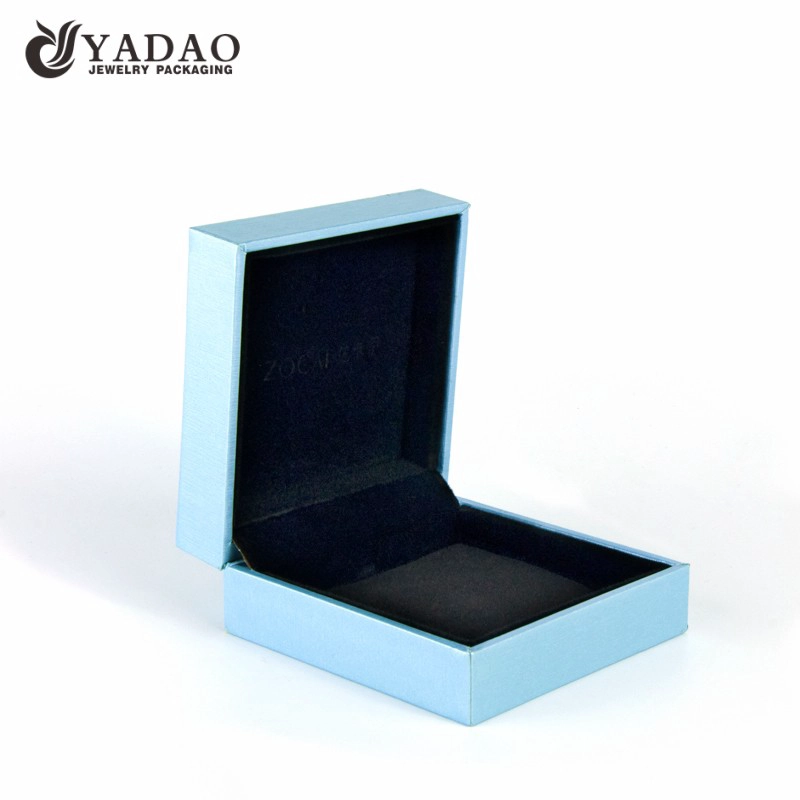 China Ins style new design customized elegance color jewelry box with logo printed for wedding gift and jewelry manufacturer