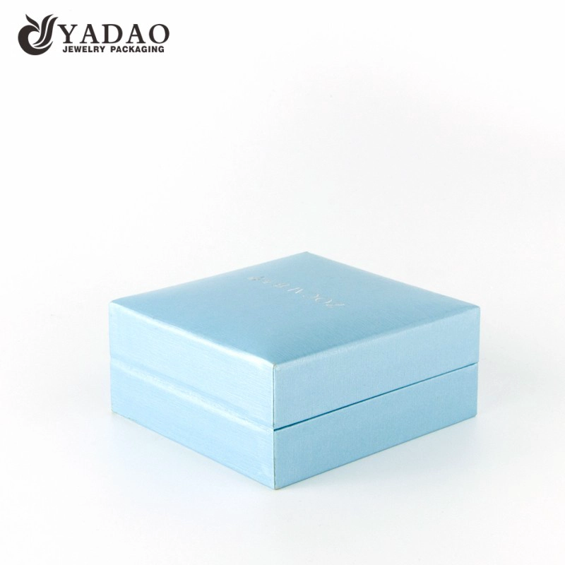 China Ins style new design customized elegance color jewelry box with logo printed for wedding gift and jewelry manufacturer