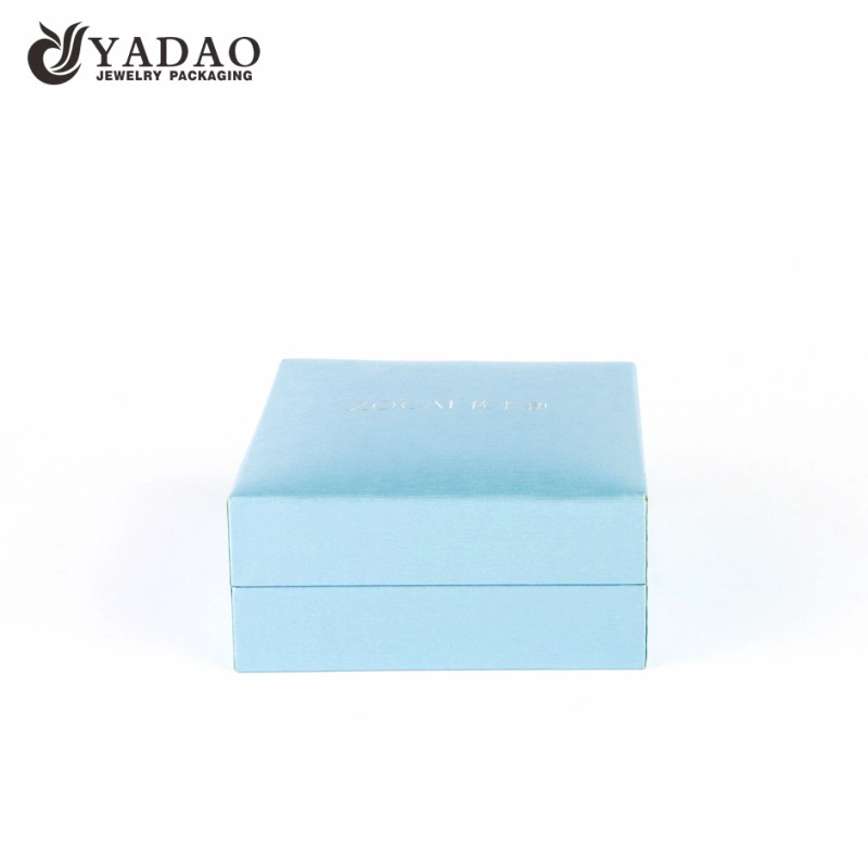 China Ins style new design customized elegance color jewelry box with logo printed for wedding gift and jewelry manufacturer