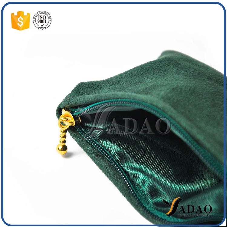China New high-end  good quality handmade MOQ wholesale with any color  velvet pouch/gift pouch for jewels packaging manufacturer