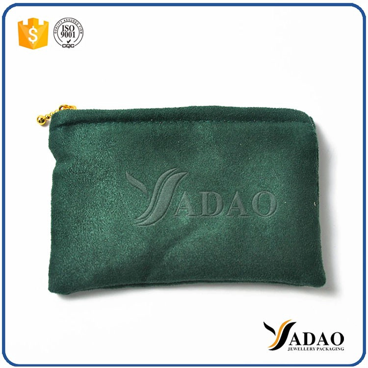 China New high-end  good quality handmade MOQ wholesale with any color  velvet pouch/gift pouch for jewels packaging manufacturer
