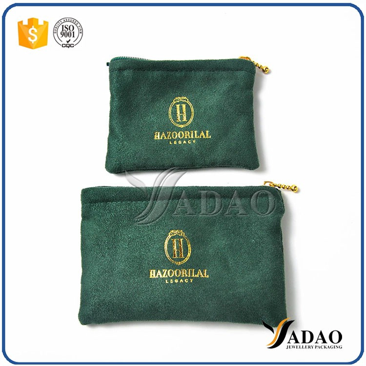 China New high-end  good quality handmade MOQ wholesale with any color  velvet pouch/gift pouch for jewels packaging manufacturer