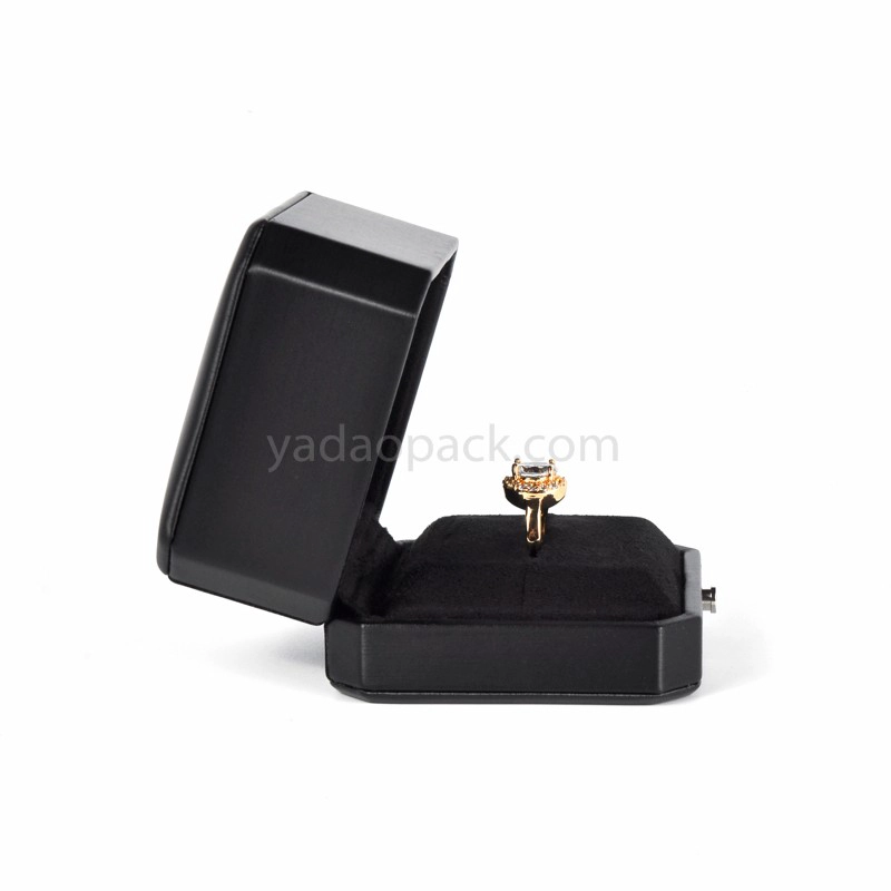 China Octagon box with luxury PU leather manufacturer
