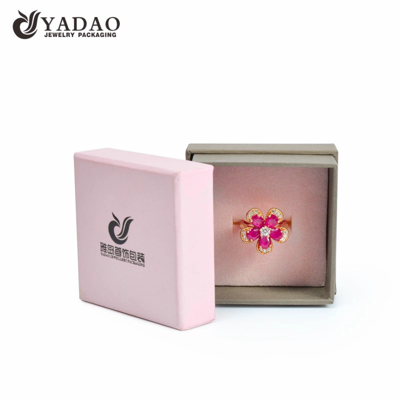 China Wholesale cute square custom logo paper cardboard jewelry box with custom size, color manufacturer
