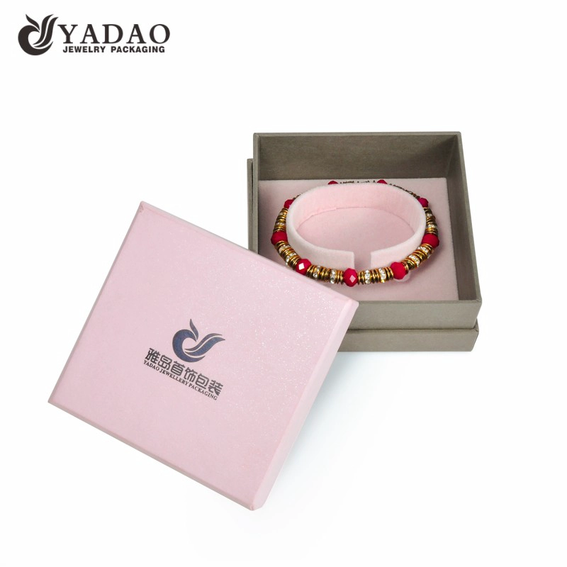 China Wholesale cute square custom logo paper cardboard jewelry box with custom size, color manufacturer