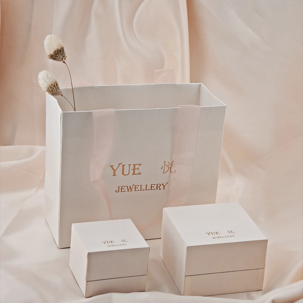China Yadao customization jewelry packaging box paper material box in the most popular nude color microfiber for the insert manufacturer