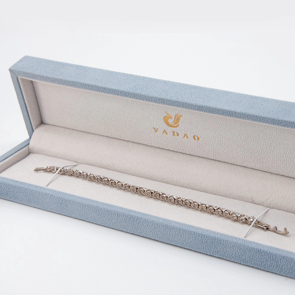 China Yadao jewelry box set series velvet material finished super soft color combination with custom brand logo printing manufacturer