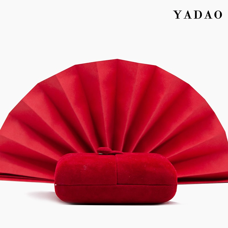 中国 Yadao New Arrivals Red Color Packaging Box Double Door Design Jewelry Packaging Box Factory Wholesales Box with free logo design メーカー