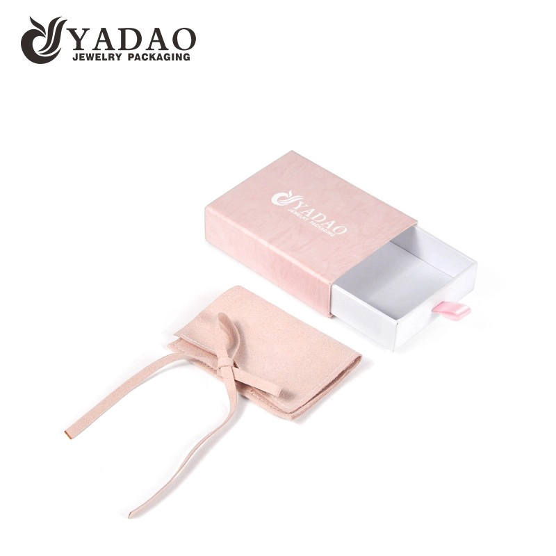 China Yadao pink mini packaging pouch for jewelry and box custom logo and color manufacturer