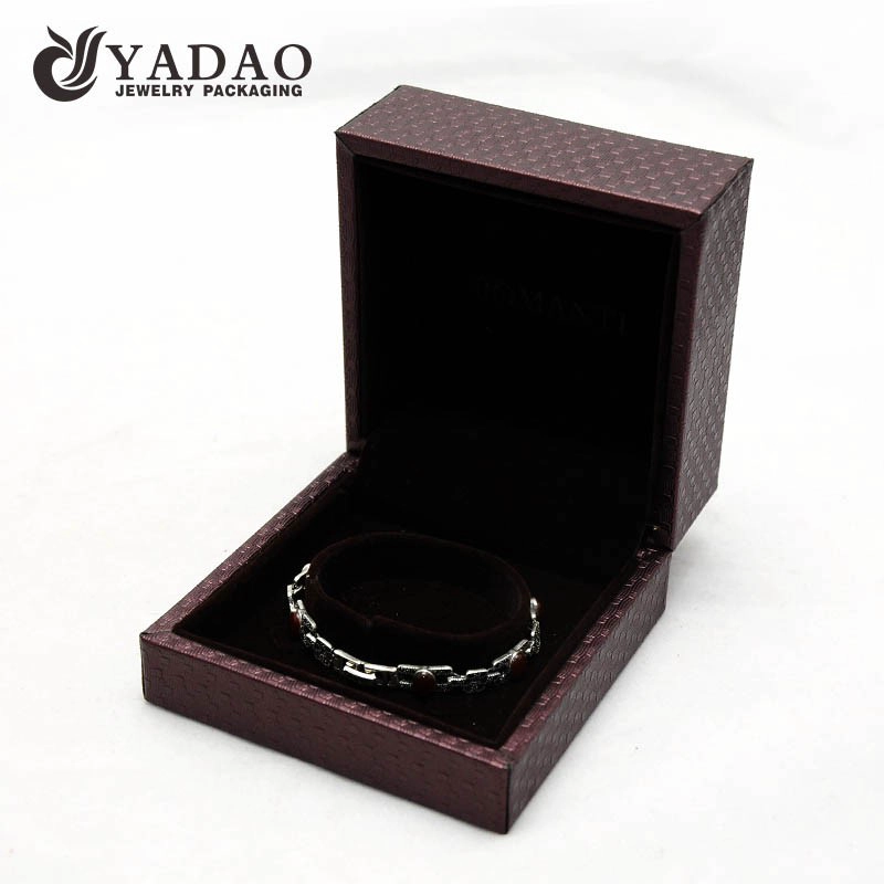 China good quality luxury customize material color  with logo printing thick plastic jewelry box for sale manufacturer