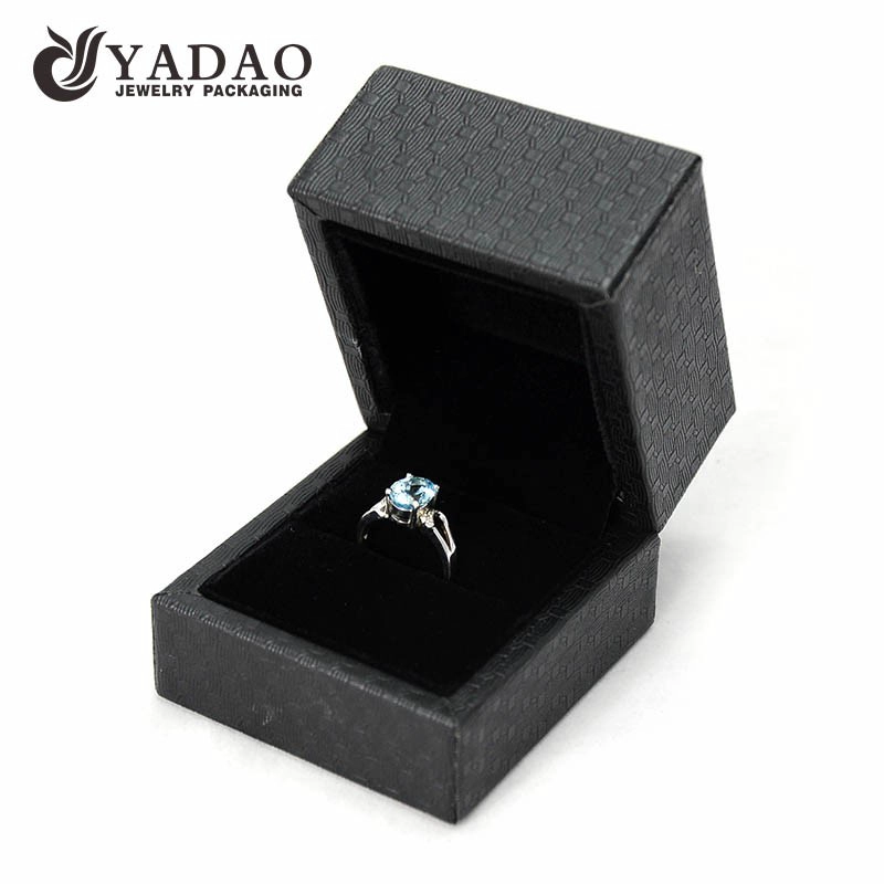 China good quality luxury customize material color  with logo printing thick plastic jewelry box for sale manufacturer