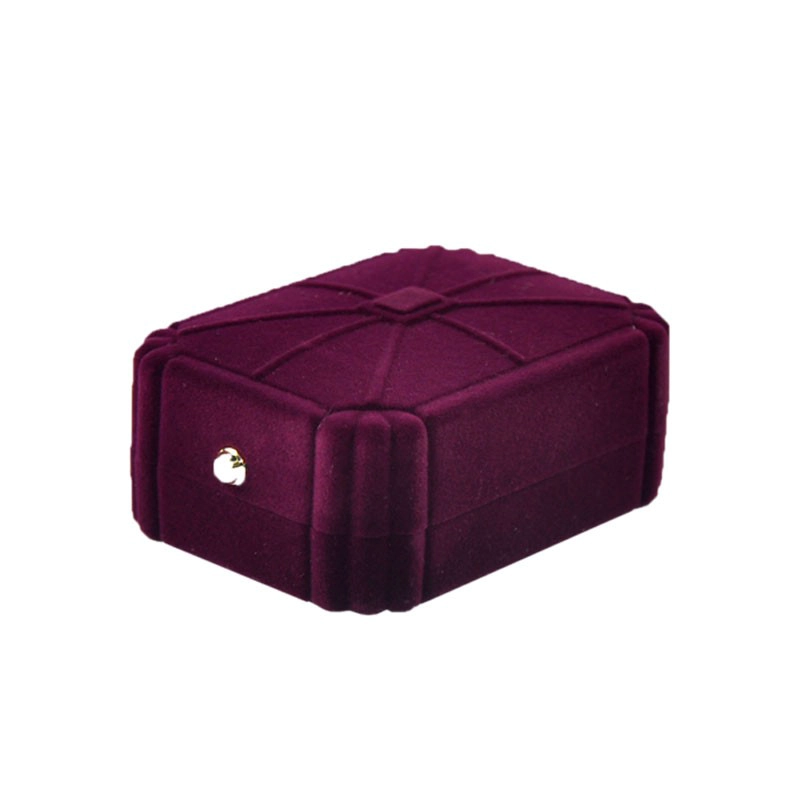 China jewelry flocking/velvet box with colorful color manufacturer