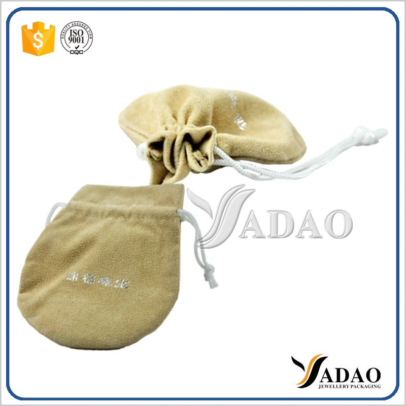 China nice beautiful adorable downstring handmade wonderful customized size color and logo velvet pouch manufacturer