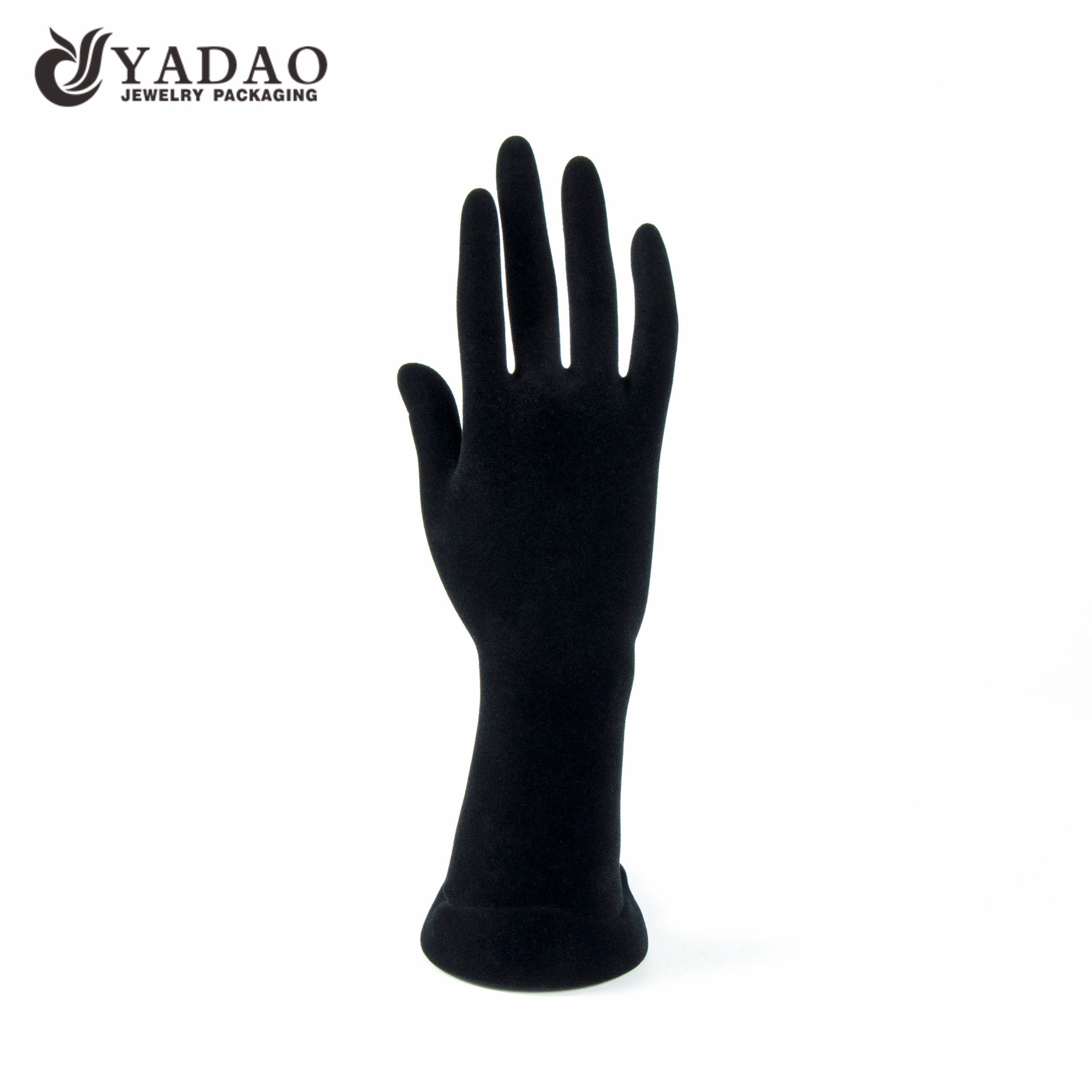China special light color customized vivid plastic velvet jewelry displays holder for kinds of jewels like ring,bangle,bracelet manufacturer