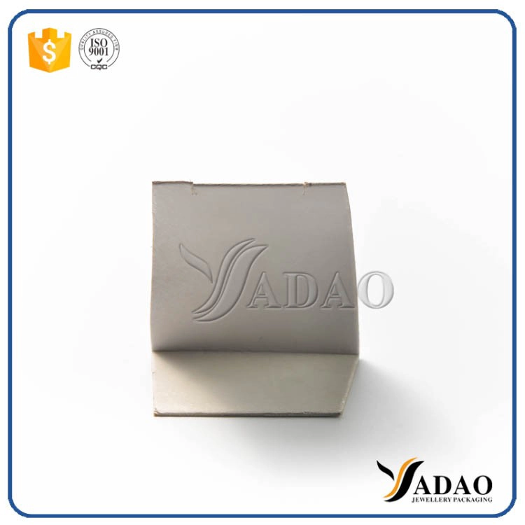 China thin affordable wholesale customized color flexible size metal leather double using jewelry holder for earring/ pendant manufacturer