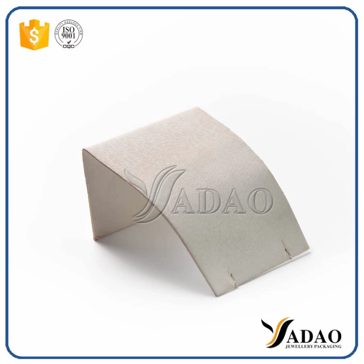 China thin affordable wholesale customized color flexible size metal leather double using jewelry holder for earring/ pendant manufacturer
