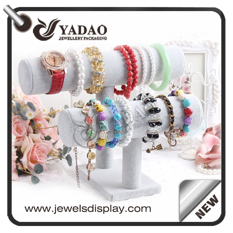 China wholesale adorble window counter customize size color luxury soft material bracelet/watch displays stands/holder manufacturer