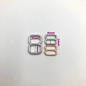 Chian Factory Lingerie Accessories Mental Tall Style Tall Sliders New Model Bra Mental Slider