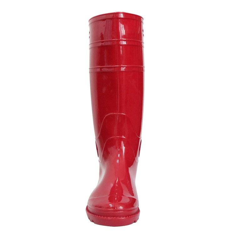 103-RR botte de pluie pvc pailletée légère, non-rouge, rouge