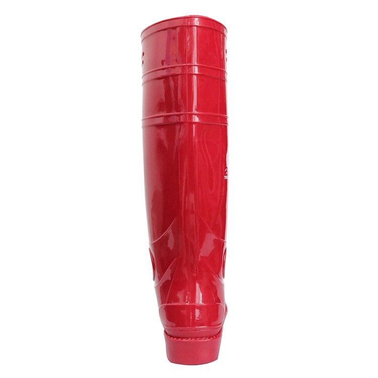 103-RR botte de pluie pvc pailletée légère, non-rouge, rouge