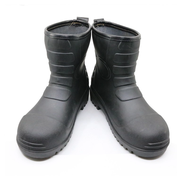 108L preto à prova d 'água óleo resistente toe tornozelo pvc botas de segurança