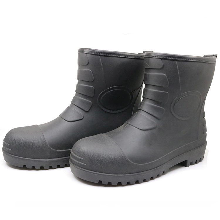 108L preto à prova d 'água óleo resistente toe tornozelo pvc botas de segurança