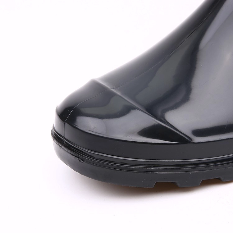 Botas de lluvia de mujer de pvc negro 202-1