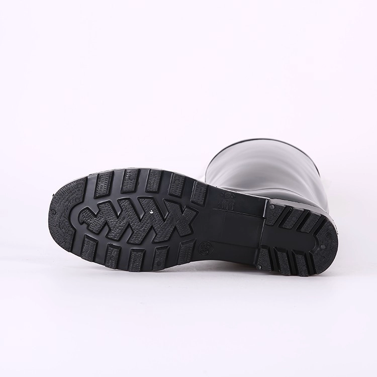 Botas de lluvia de mujer de pvc negro 202-1