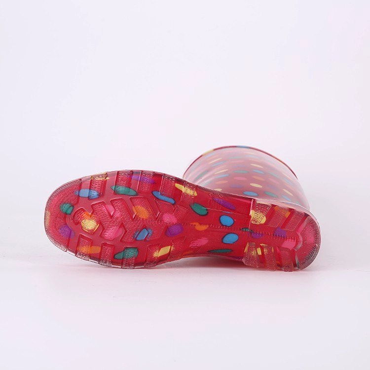 202-4 kırmızı moda kadın rainboots