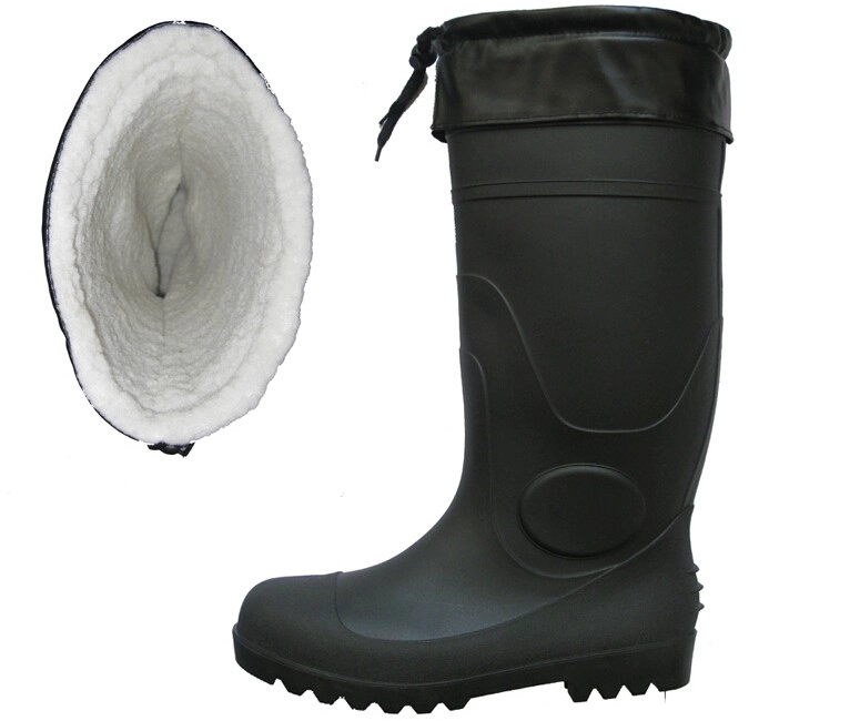 BBS-CF pamuk sıcak astar kış PVC yağmur Boots