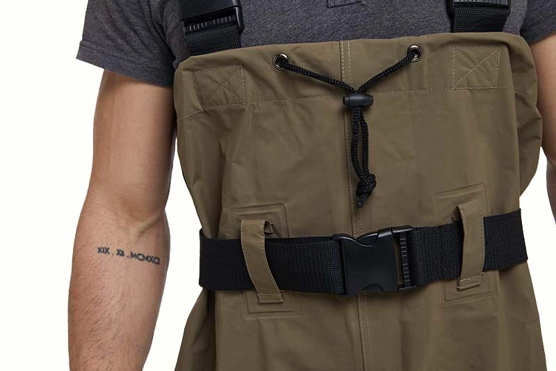 CW004 Wader de pêche étanche à l'eau en plein air hommes en nylon PVC poitrine wader pour le travail