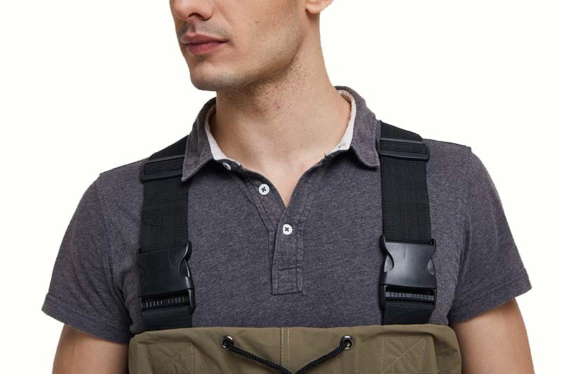 CW004 Wader de pêche étanche à l'eau en plein air hommes en nylon PVC poitrine wader pour le travail