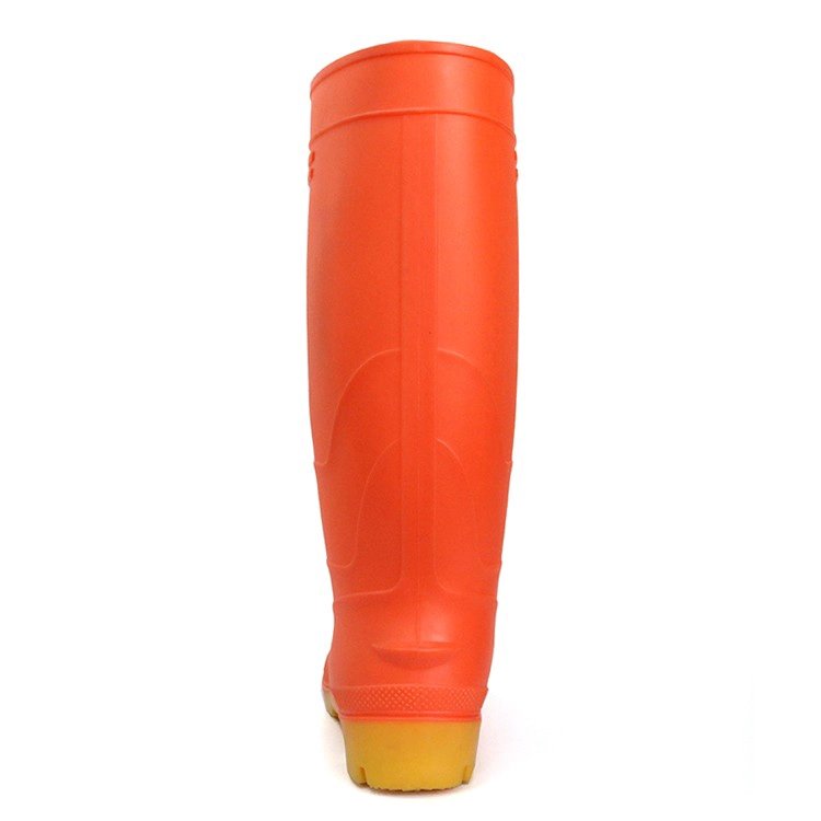 F35RY 높은 내 화학성 매트 PVC 안전 비 gumboots 컷