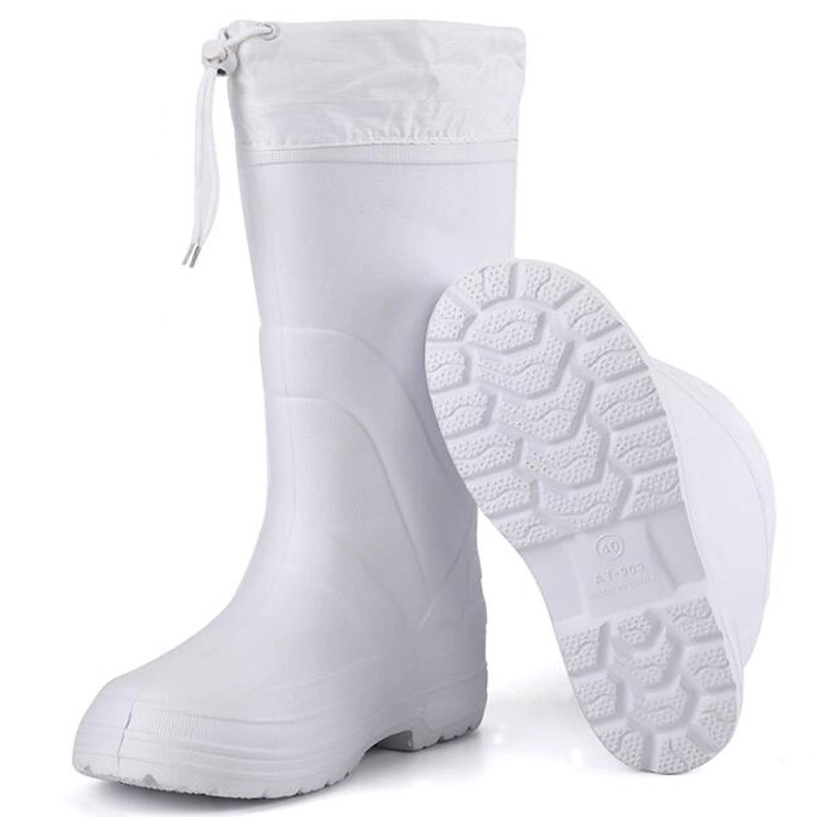 L'industrie alimentaire blanche SQ-901 garde les bottes de travail eva d'hiver chaudes pour hommes