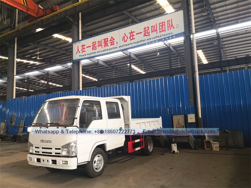 Factory Price ISUZU mini 2-5ton double dump truck hot sale