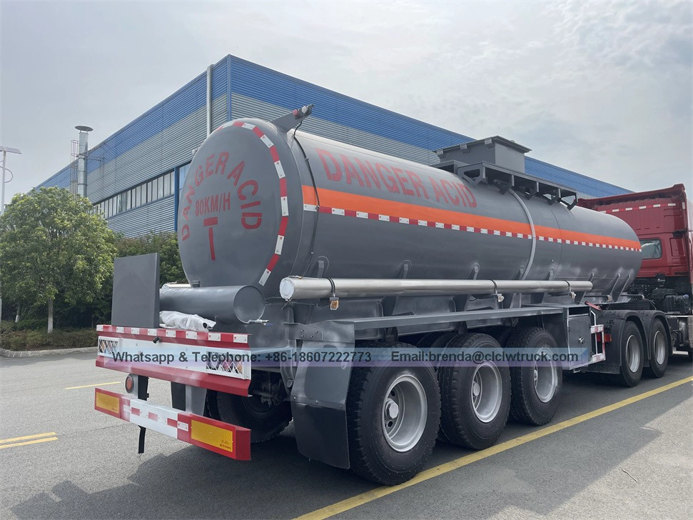 42000liters Aluminum Fuel Tank Trailer/três compartimentos Trailer de liga de alumínio para óleo
