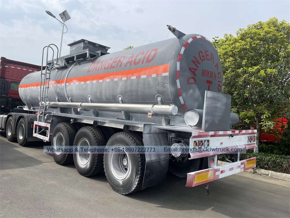 42000liters Aluminum Fuel Tank Trailer/três compartimentos Trailer de liga de alumínio para óleo