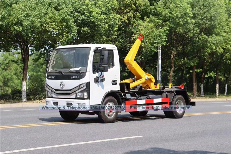 4x2 DFAC 5CBM Hook Lift Garbage Truck