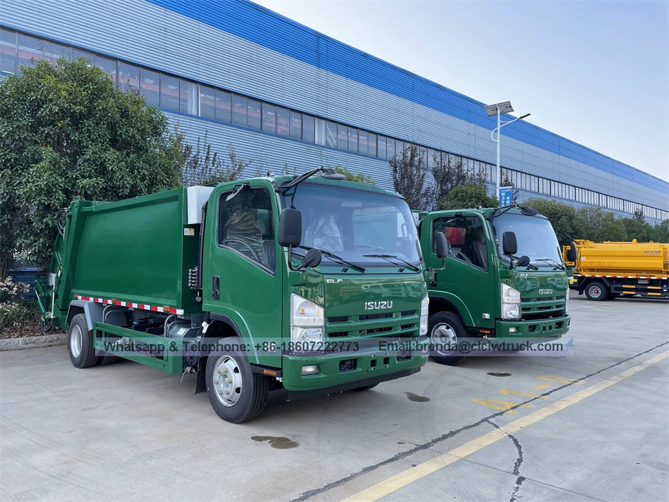 5CBM garbage compactor truck with Japan ISUZU chassis compactor garbage truck Hot sale